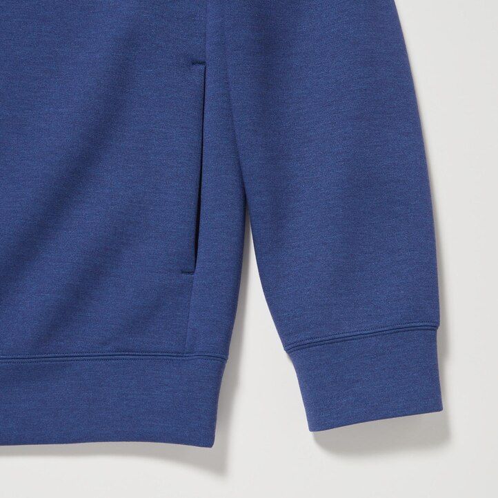 siva moška pulover s kapuco uniqlo dry sweat stretch