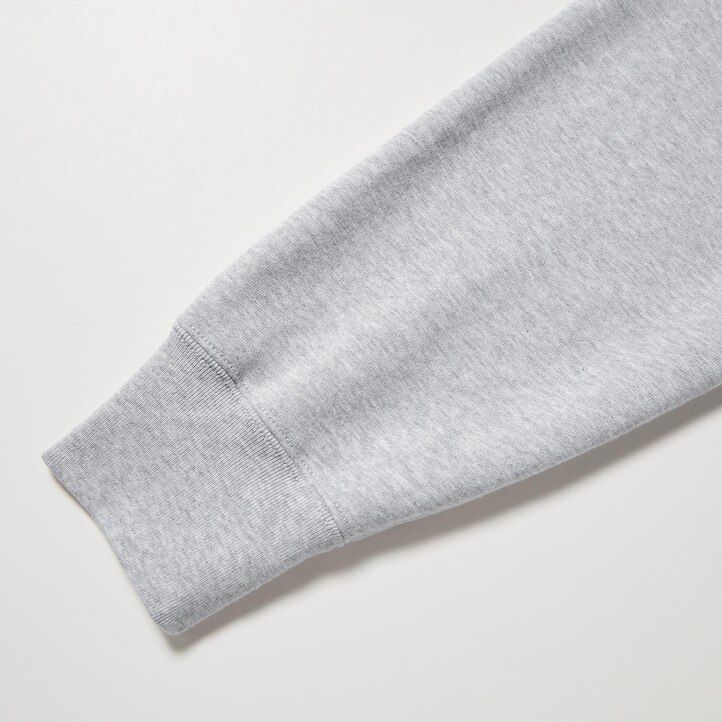 Črna moška pulover s kapuco z zadrgo uniqlo