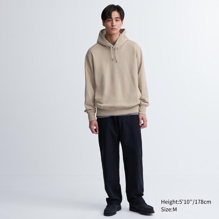 uniqlo pulover s kapuco siv
