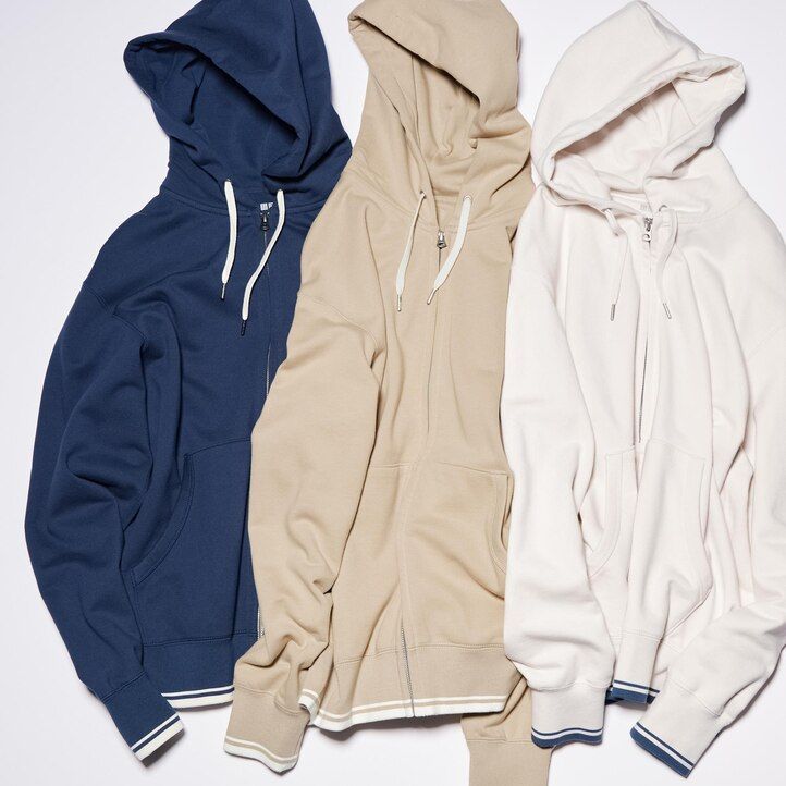 moška jopa z zadrgo uniqlo colour block bela