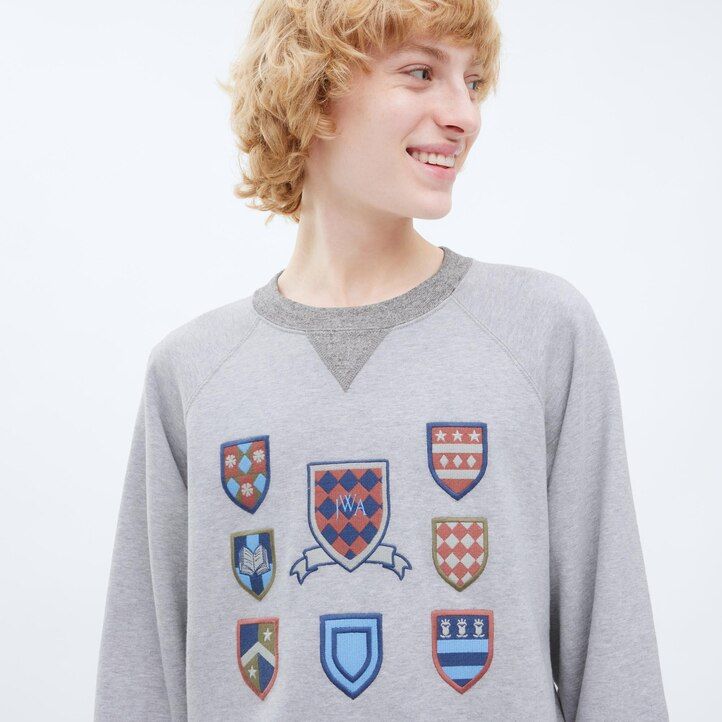 moška pulover s kapuco uniqlo college siva