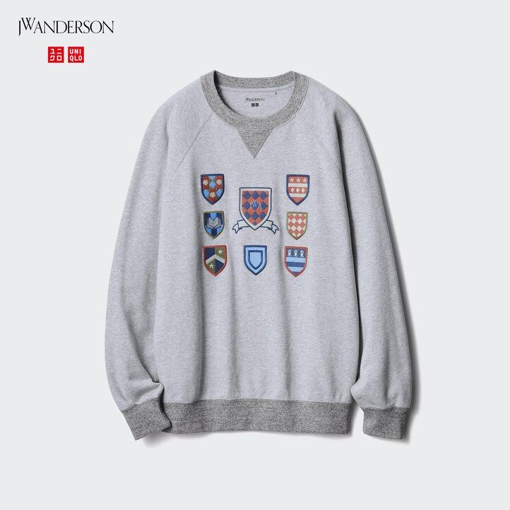 moška pulover s kapuco uniqlo college siva