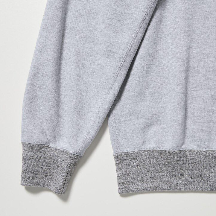 moška pulover s kapuco uniqlo college siva