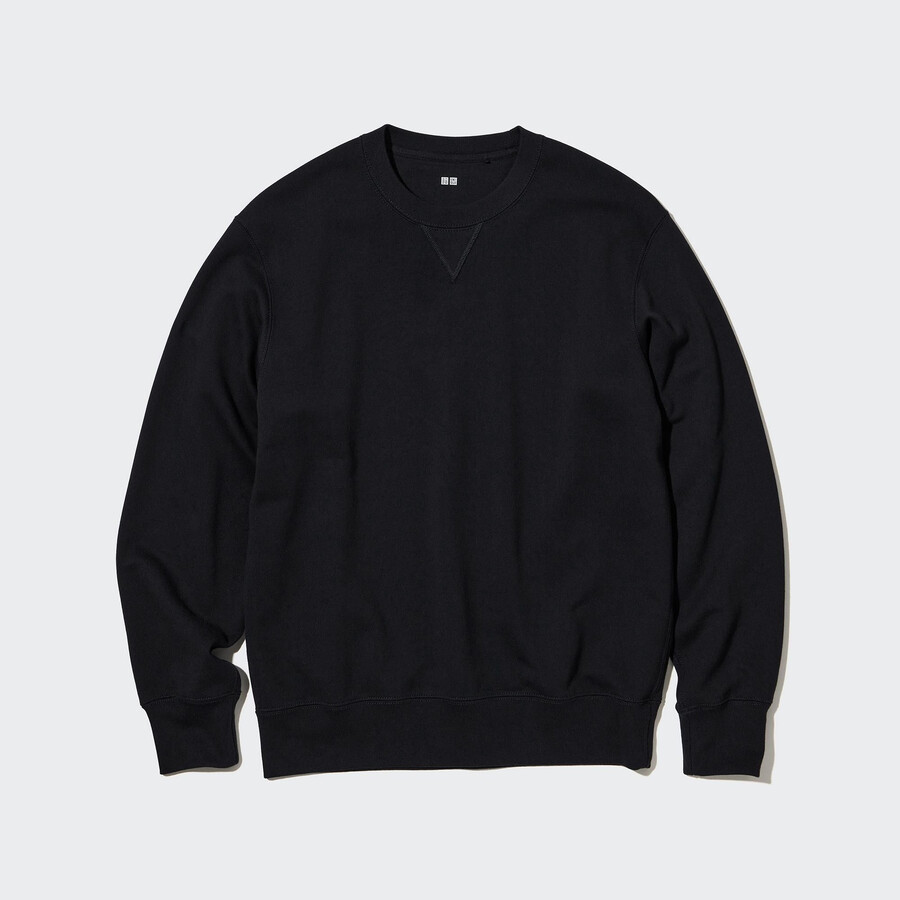 Črna moška pulover s kapuco uniqlo
