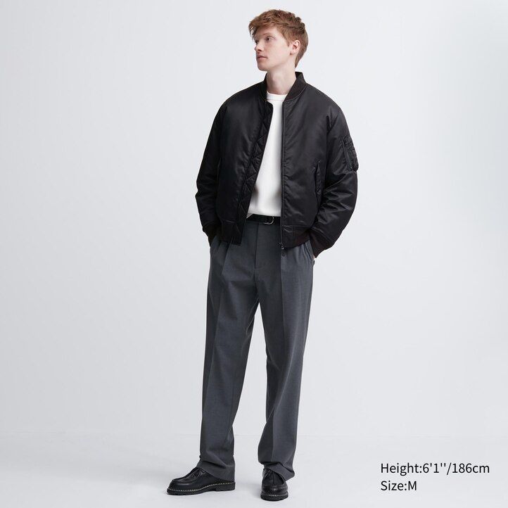 Črne moške jakne uniqlo ma 1 blouson