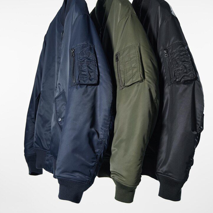 Črne moške jakne uniqlo ma 1 blouson