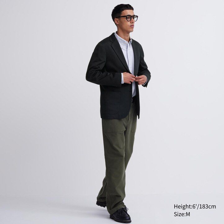 temno sive moške udobne jakne uniqlo