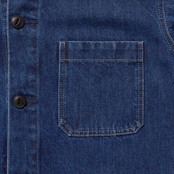 moške uniqlo jeans jakne modre barve
