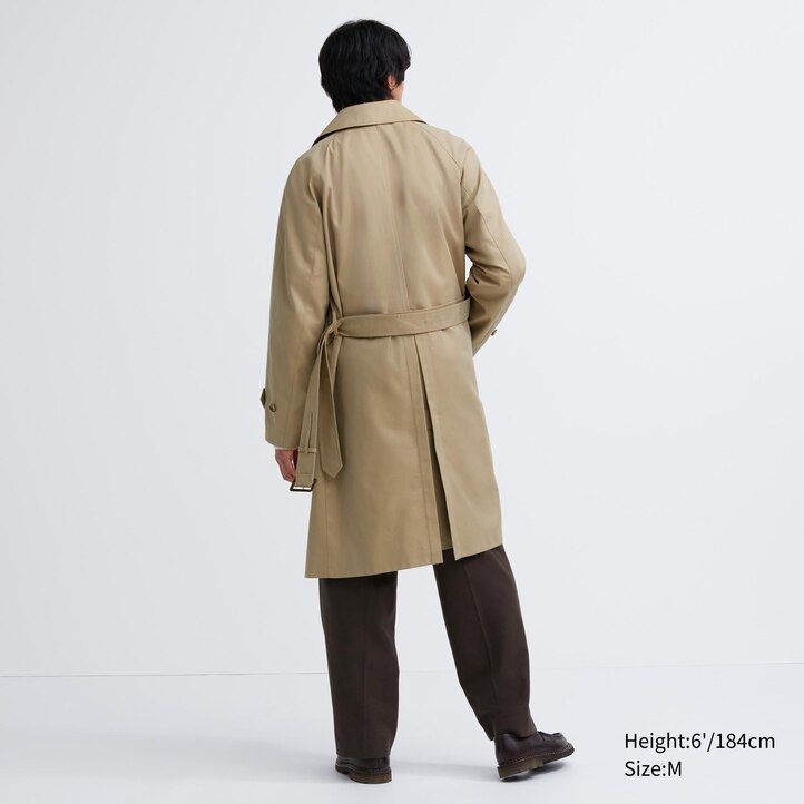 moške modre jakne uniqlo trench