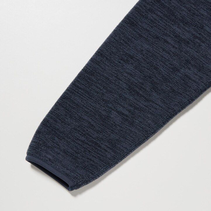 moške bele flis jakne z zadrgo uniqlo heather
