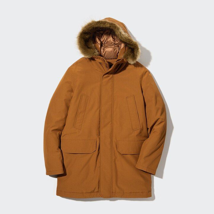 moške ultra tople hibridne puhove jakne uniqlo črne