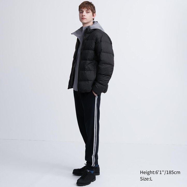 zelene moške jakne uniqlo ultra light down 3d cut