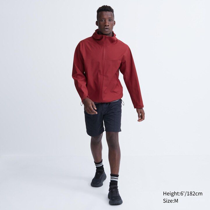 moške sive jakne uniqlo blocktech 3d cut