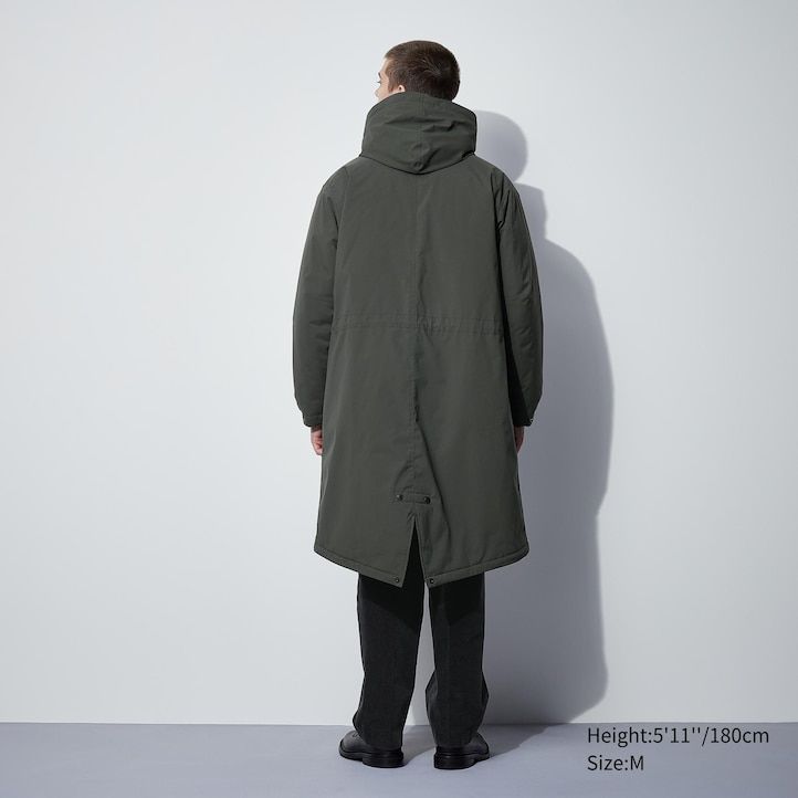 temno sive moške tople podložene jakne uniqlo heattech