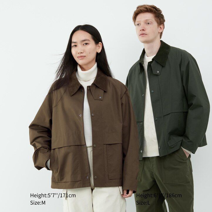 moške jakne uniqlo utility blouson črne