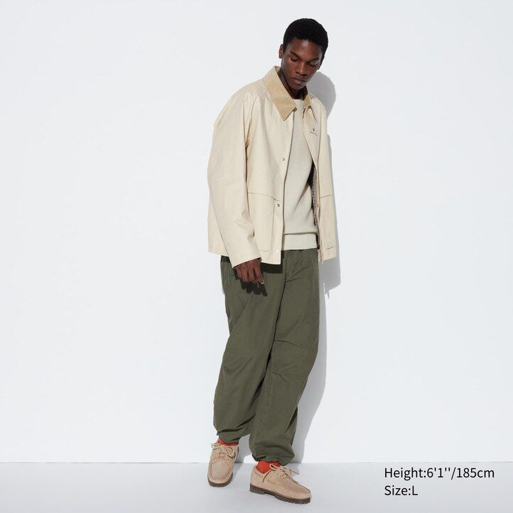 moške jakne uniqlo utility blouson črne