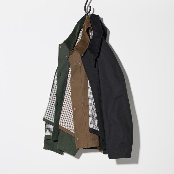 moške jakne uniqlo utility blouson črne