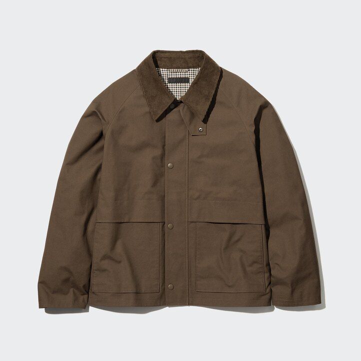 moške jakne uniqlo utility blouson črne