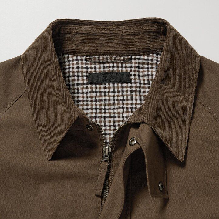moške jakne uniqlo utility blouson črne