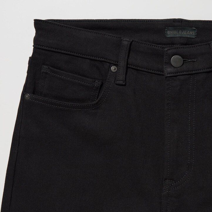 modre moške kavbojke uniqlo ultra stretch skinny fit