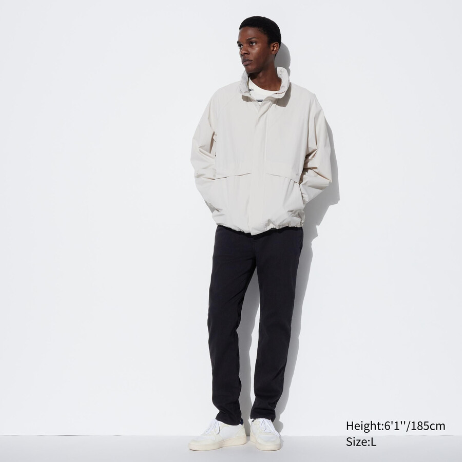 moške kavbojke uniqlo ezy ultra stretch črne barve