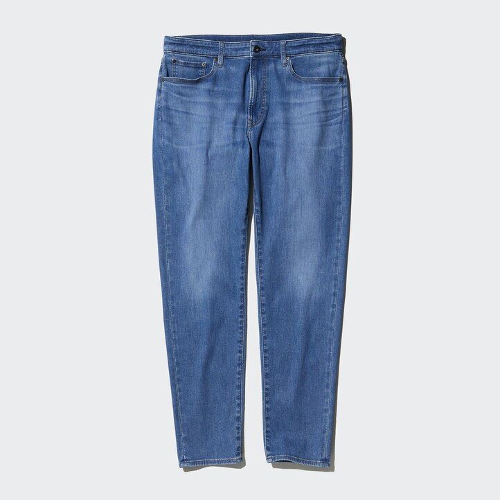 moške kavbojke uniqlo ezy ultra stretch črne barve
