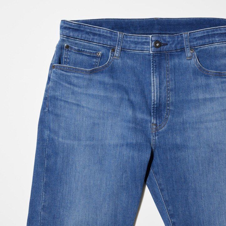 moške kavbojke uniqlo ezy ultra stretch črne barve