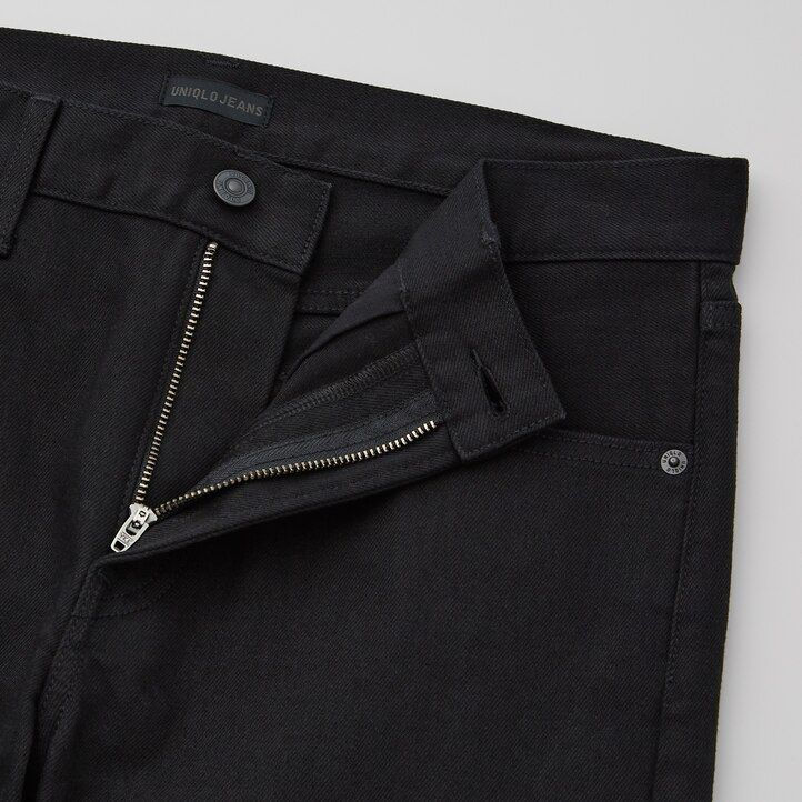moške kavbojke uniqlo selvedge stretch slim fit season 2021 mornarsko modre