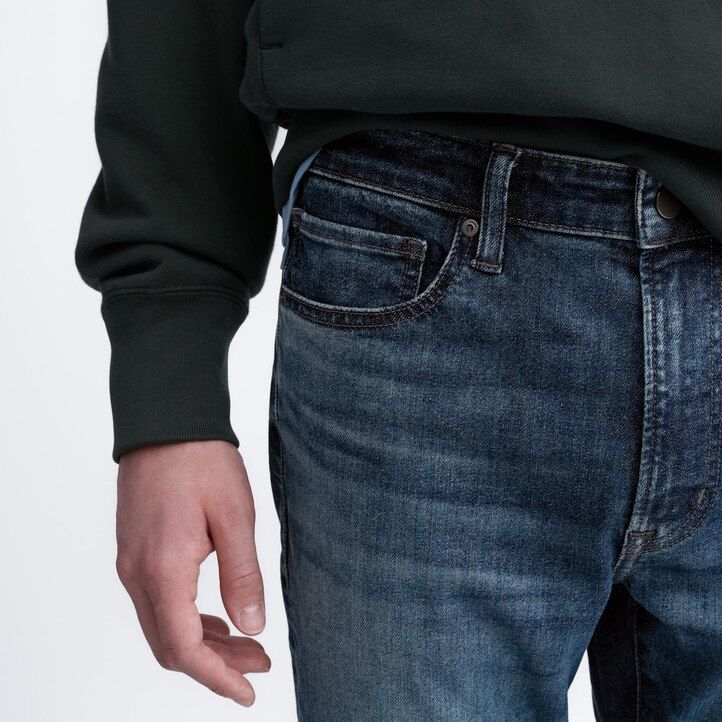 moške kavbojke uniqlo ultra stretch skinny fit sive barve