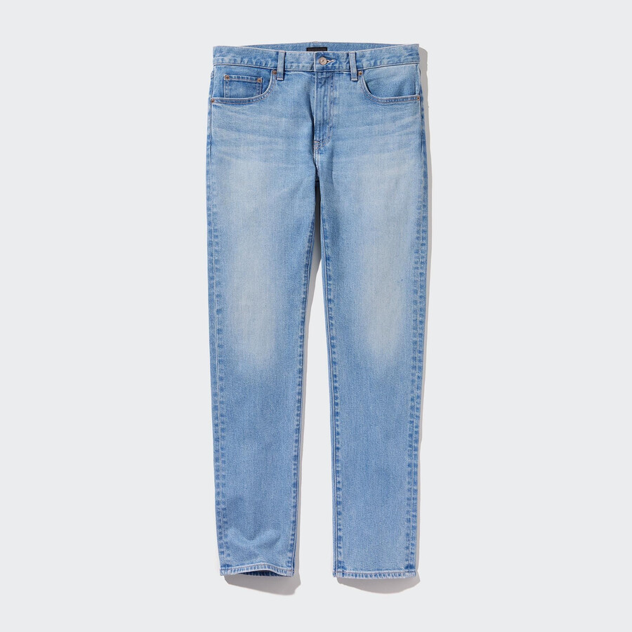 modre moške kavbojke slim fit uniqlo
