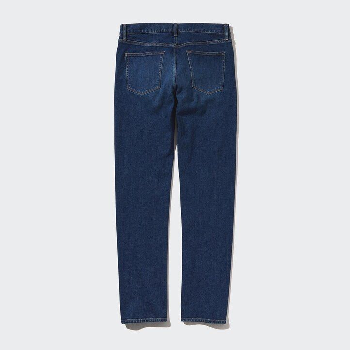 modre moške kavbojke slim fit uniqlo