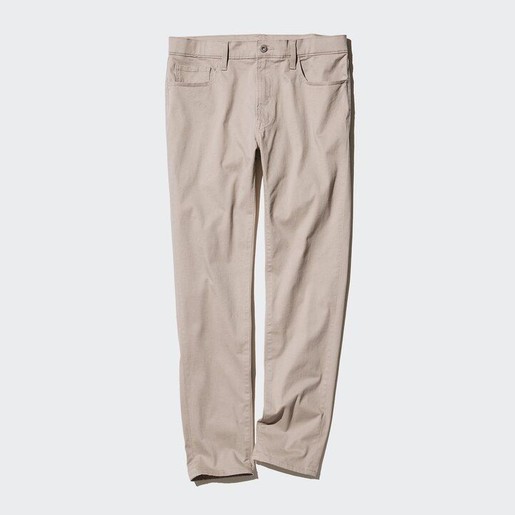 moške kavbojke uniqlo ultra stretch skinny fit olivne barve