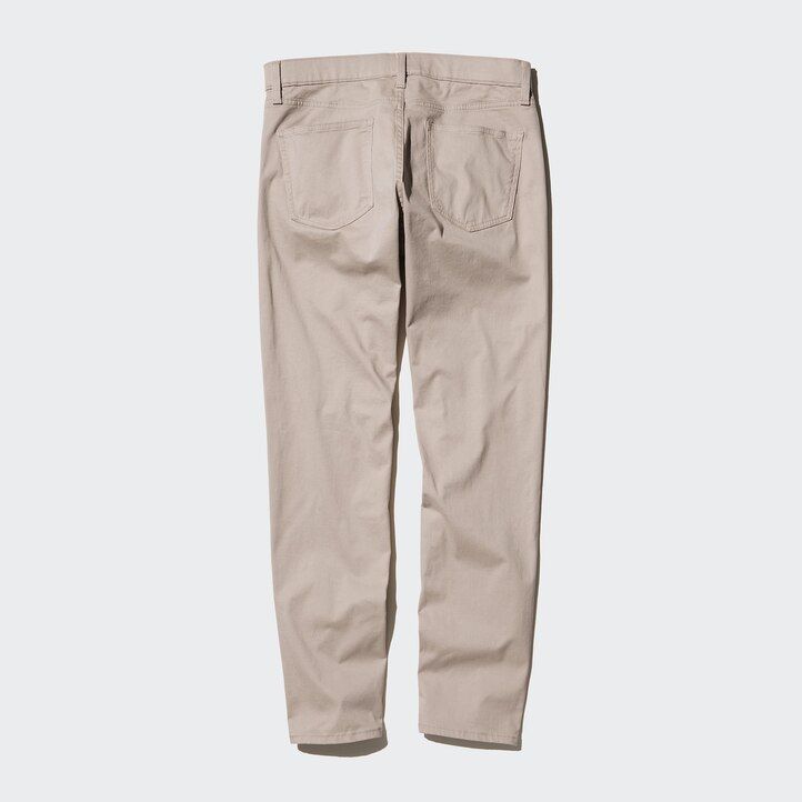 moške kavbojke uniqlo ultra stretch skinny fit olivne barve