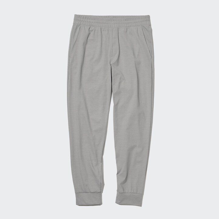 moške uniqlo ultra stretch dry ex joggers temno sive