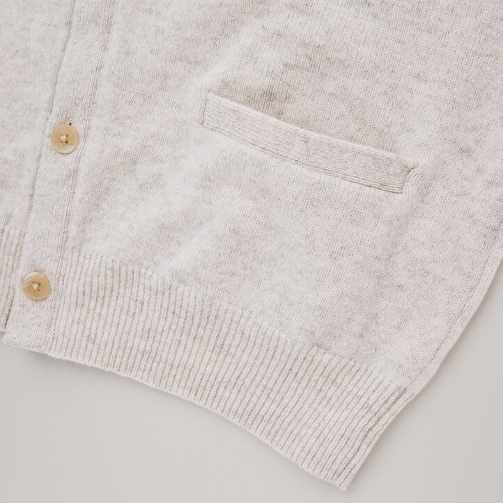 moški puloverji uniqlo premium lambswool z v-izrezom sezona 2021 mornarsko modri
