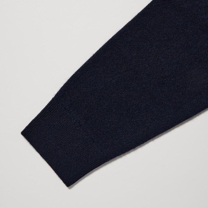 moški puloverji uniqlo 100pctshmere temno sivi