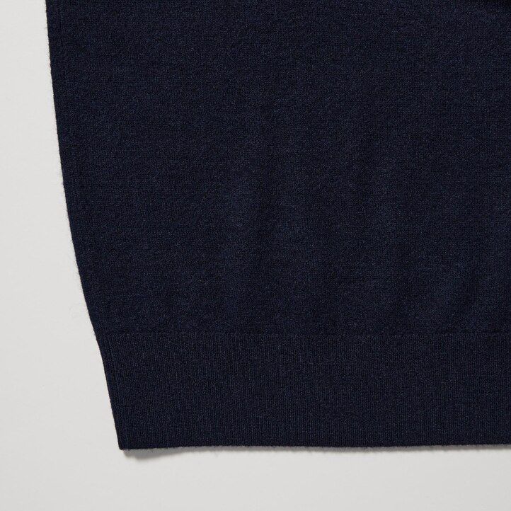 moški puloverji uniqlo 100pctshmere temno sivi