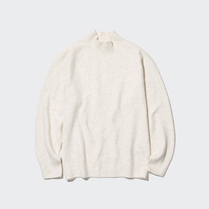 moški puloverji z lažnim ovratnikom uniqlo 3d knit brezšivni iz preje souffle rjave barve