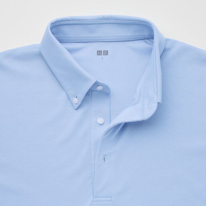 moška polo majica uniqlo airism pique 2021 season navy
