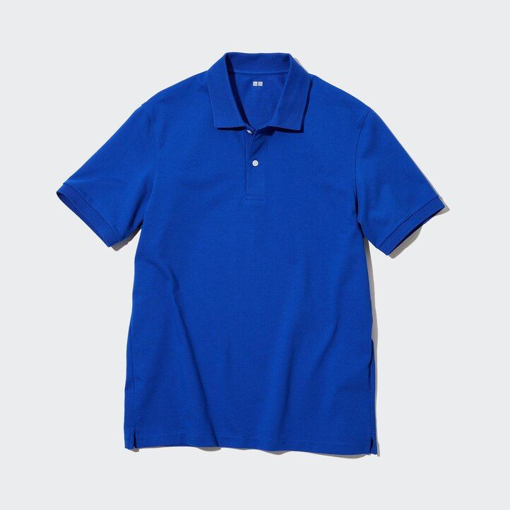 moška polo majica uniqlo dry pique bela