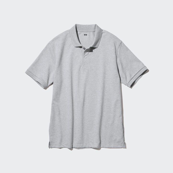 moška polo majica uniqlo dry pique bela