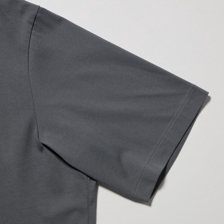 moška polo majica z odprtim ovratnikom uniqlo airism roza
