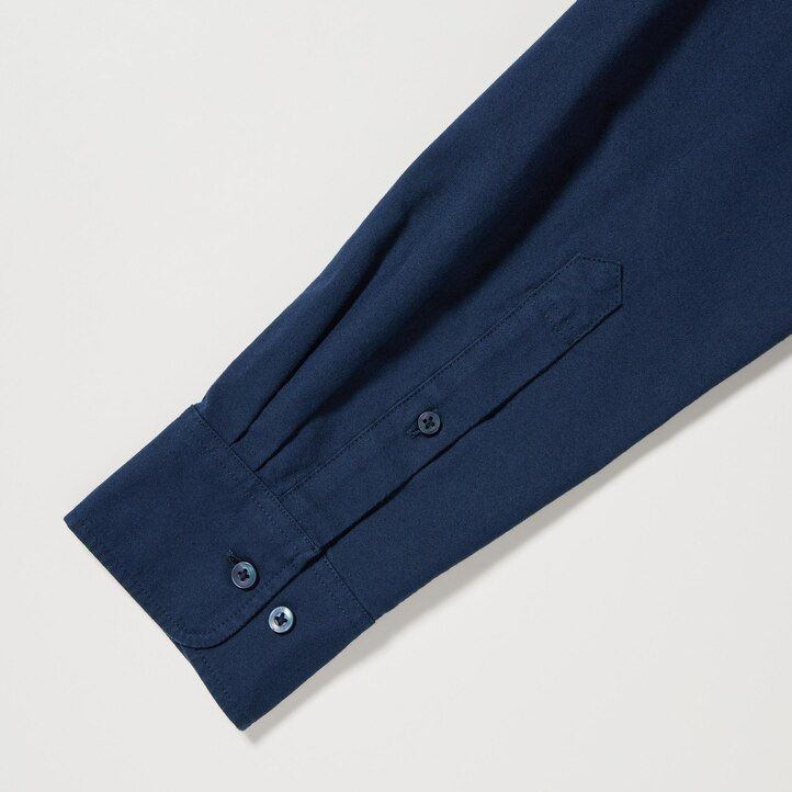 moške srajce uniqlo regular fit oxford z običajnim ovratnikom bele barve
