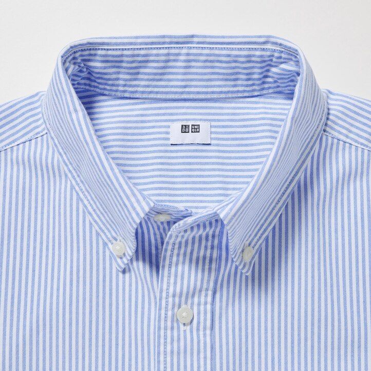 moške črtaste oxfordske srajce uniqlo regular fit