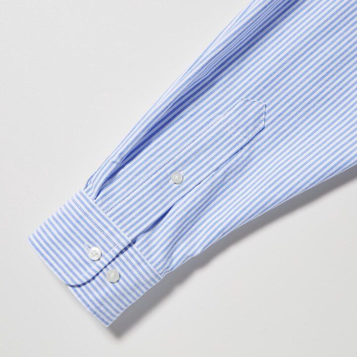 moške črtaste oxfordske srajce uniqlo regular fit
