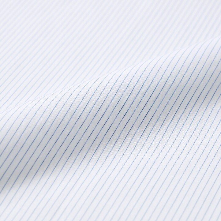 modre moške srajce uniqlo super non iron slim fit s črtastim ovratnikom