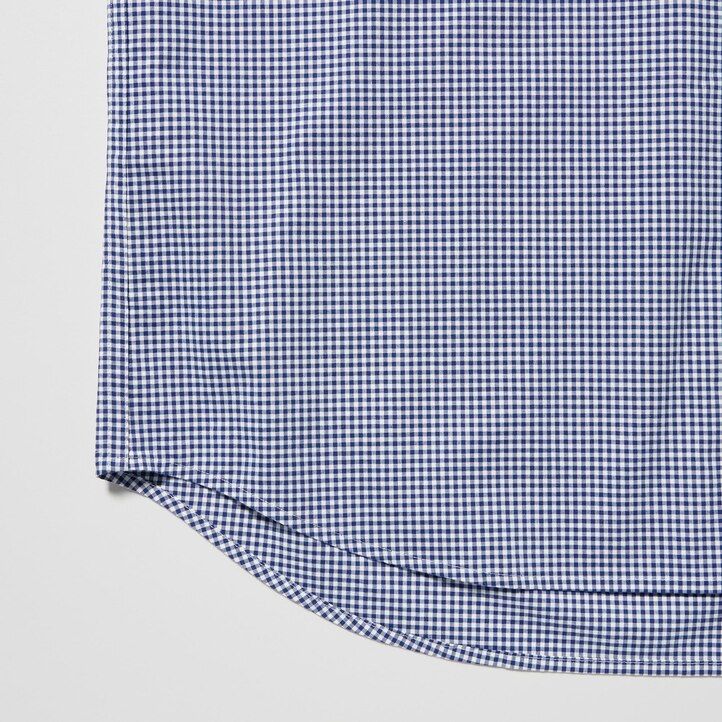 moške srajce uniqlo iz ekstra finega bombaža s širokimi rokavi modre barve