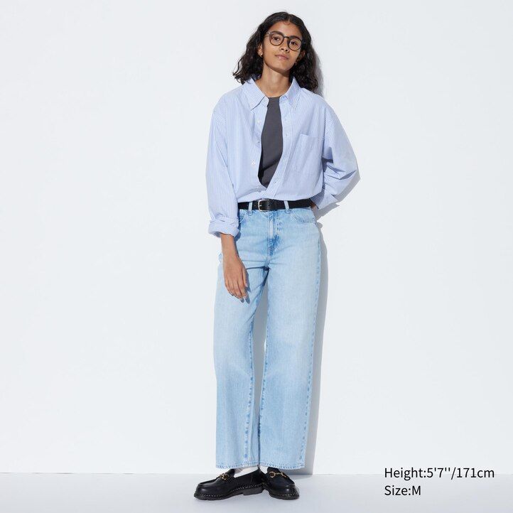 moške srajce uniqlo regular fit z oxfordskim ovratnikom v sivi barvi