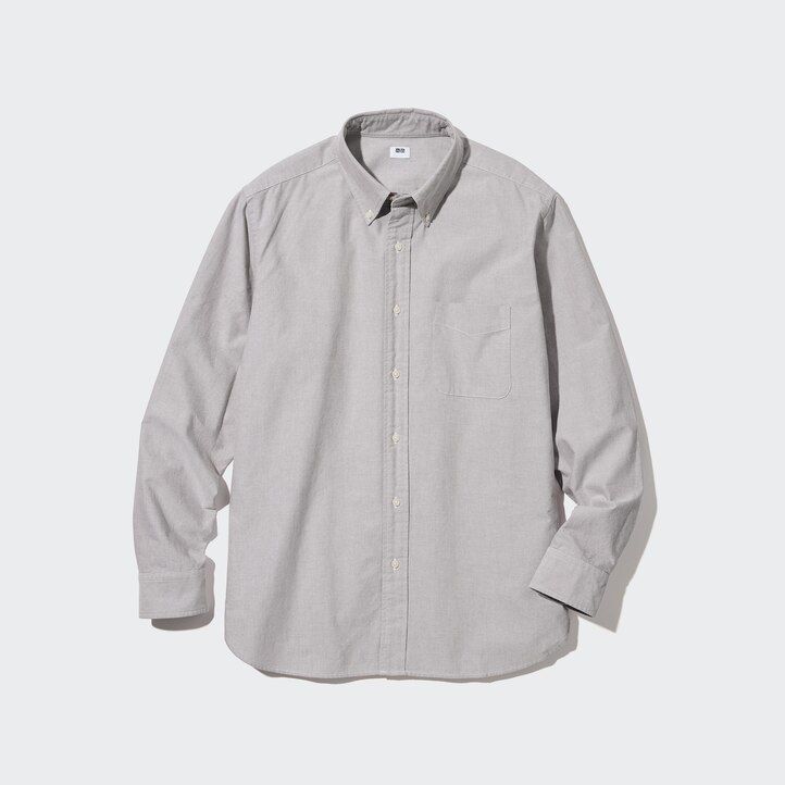 moške bele oxfordske srajce uniqlo regular fit
