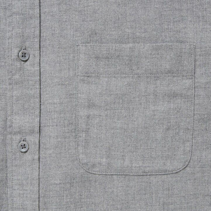 moške srajce uniqlo flannel regular fit z gumbi in ovratnikom bele barve